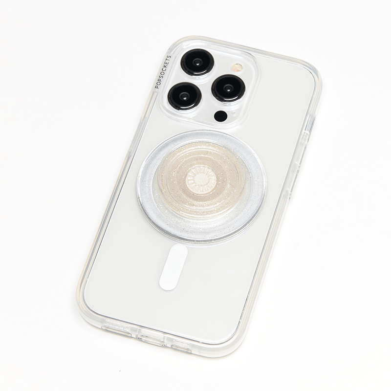 Clear Glitter — PopGrip for MagSafe - Round image number 3